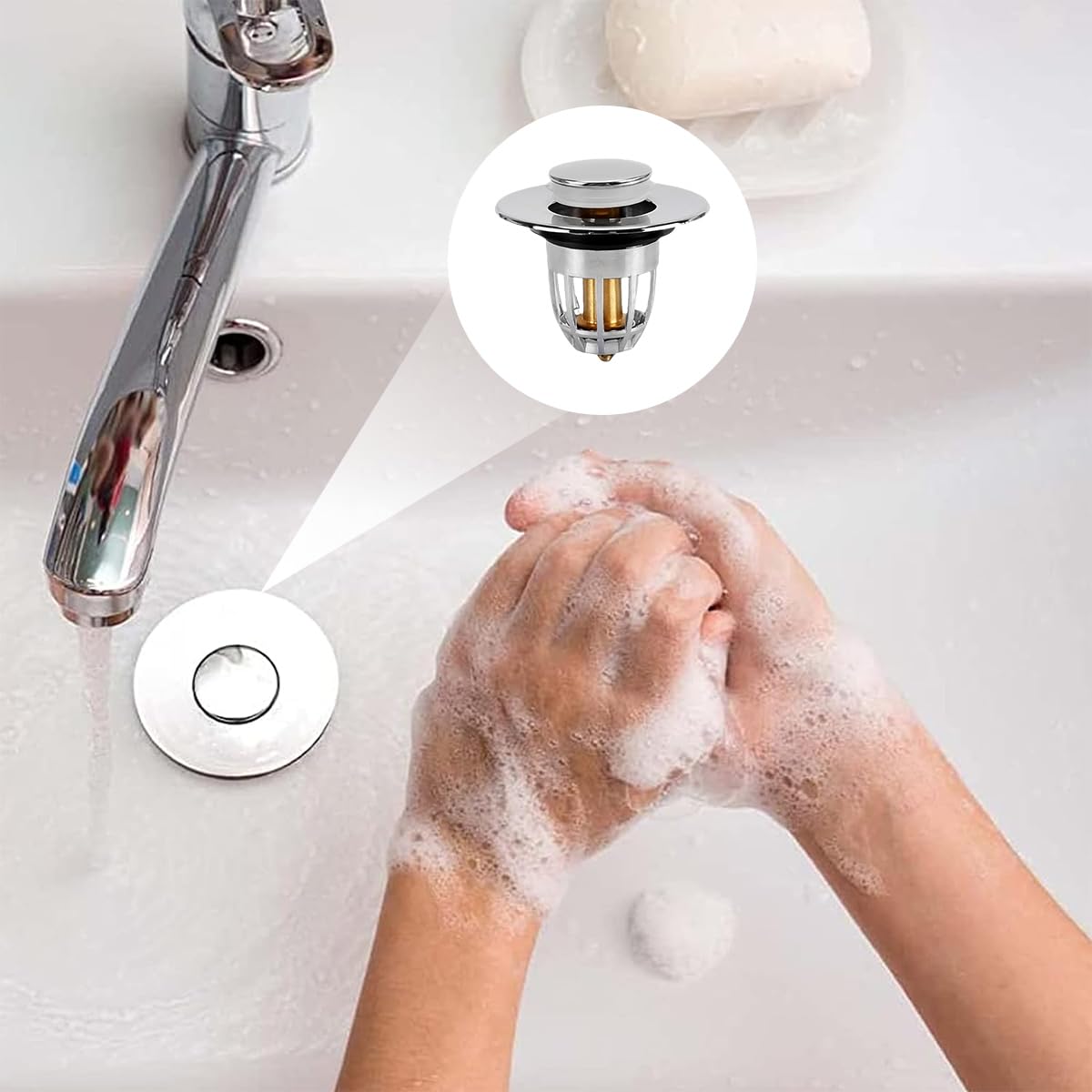 HASTHIP Kitchen Sink Strainer for 1.33 HASTHIP Kitchen Sink Strainer for 1.33